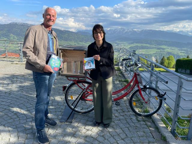 Martina mit Sponsor Richard Alber Bächerei Alber
