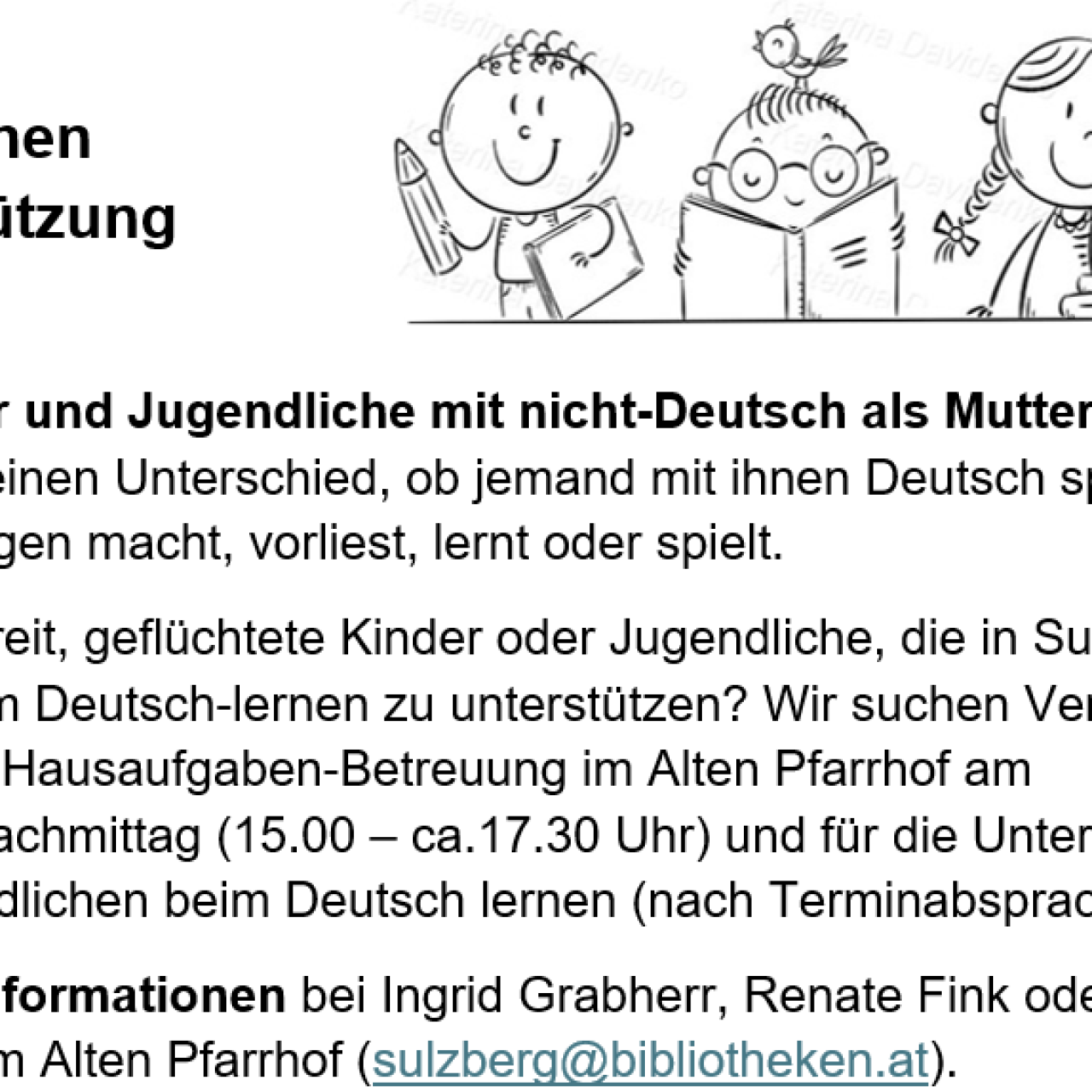 Unterstützung gesucht!