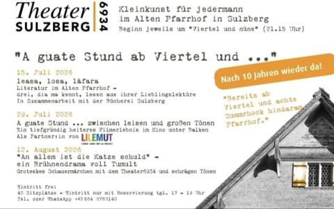 Flyer "A guate Stund um Viertel und..."